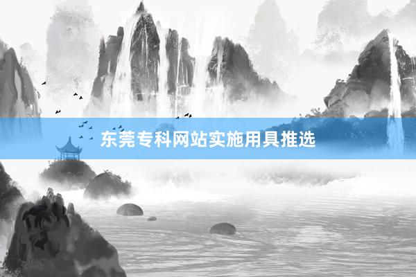 东莞专科网站实施用具推选