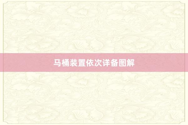 马桶装置依次详备图解